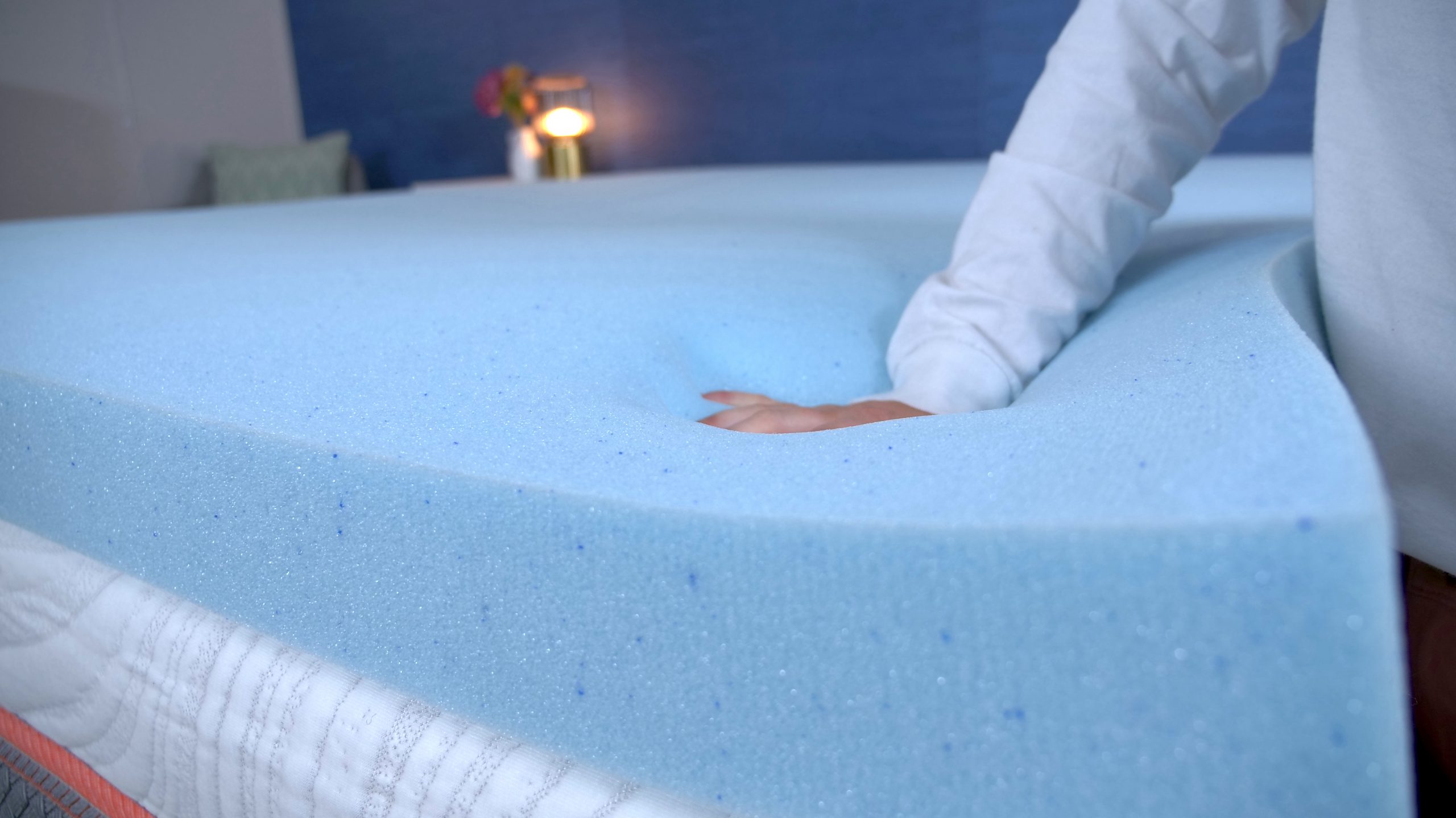 4 lb density gel memory foam mattress topper