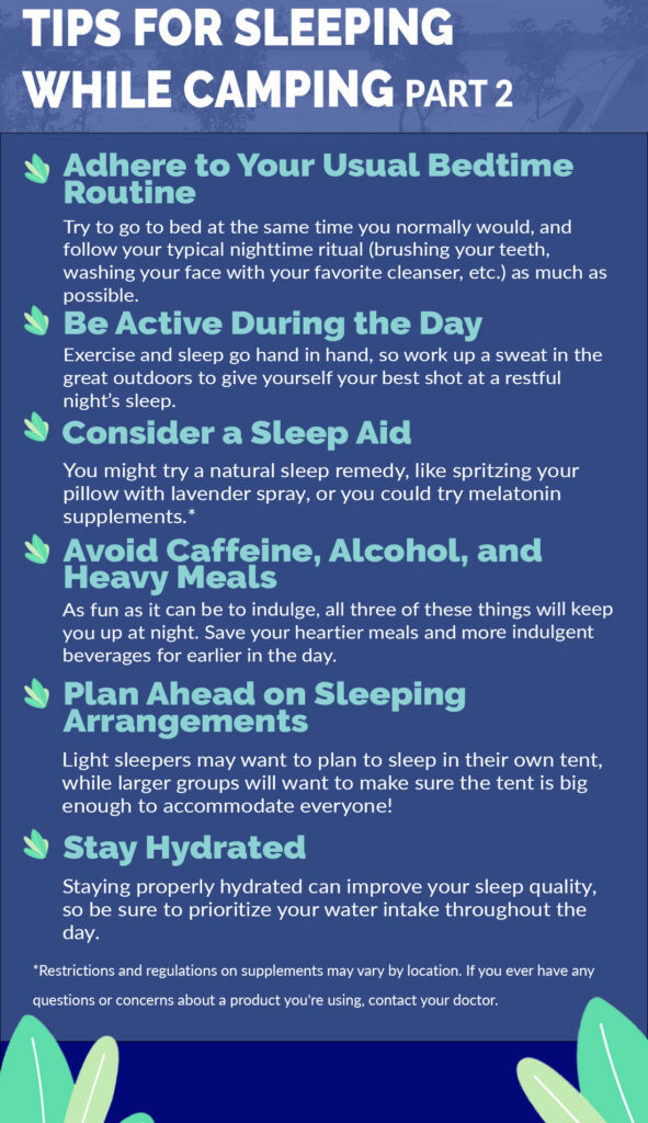 Tips for Sleeping While Camping