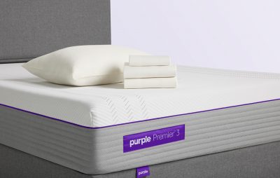 Close-up shot of Purple mattress