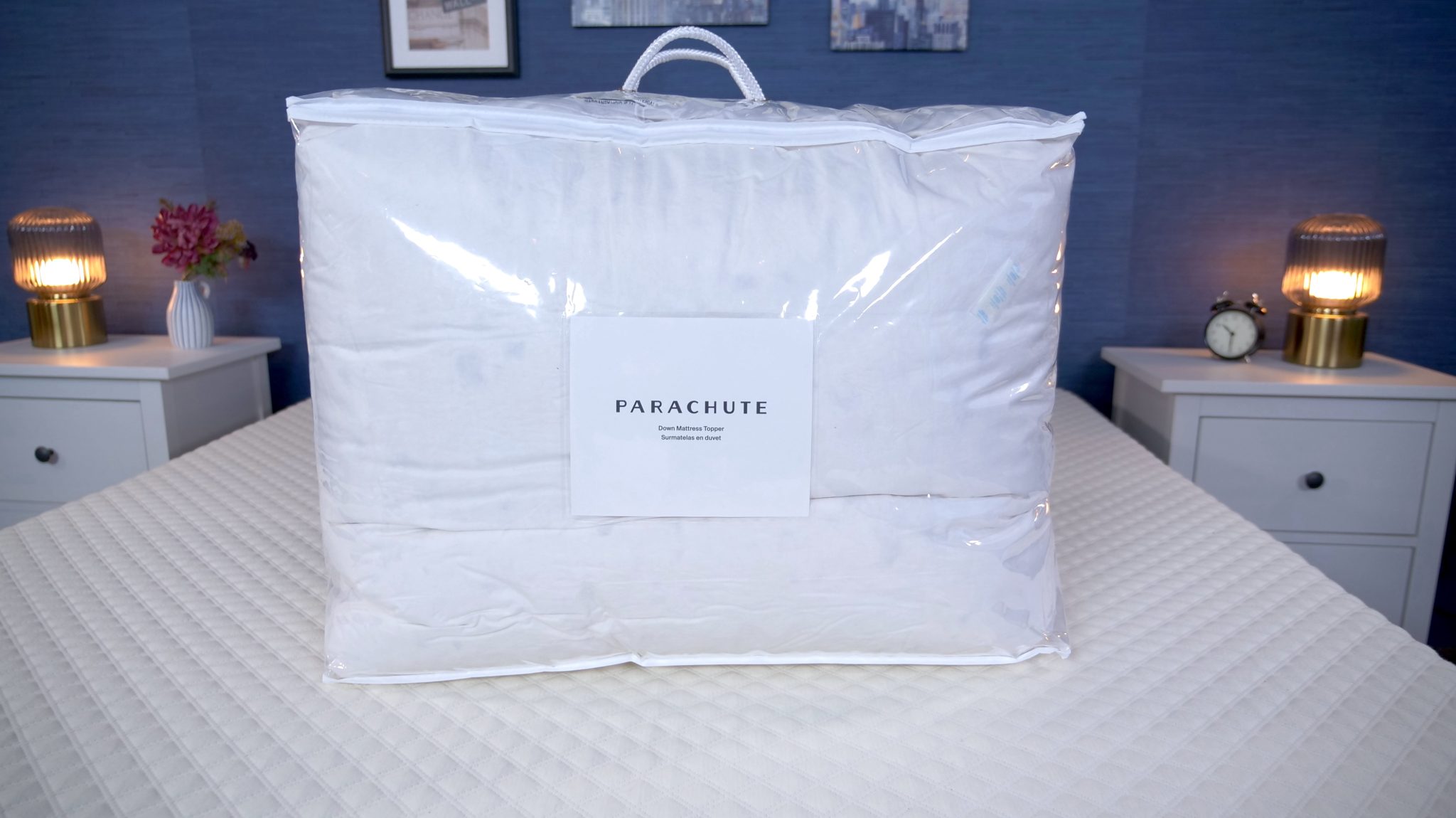 parachute down mattress topper review