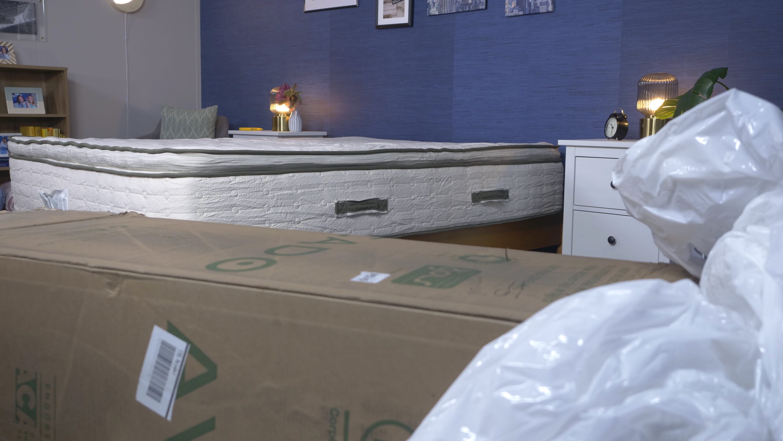 Pillow top mattress in hotsell a box