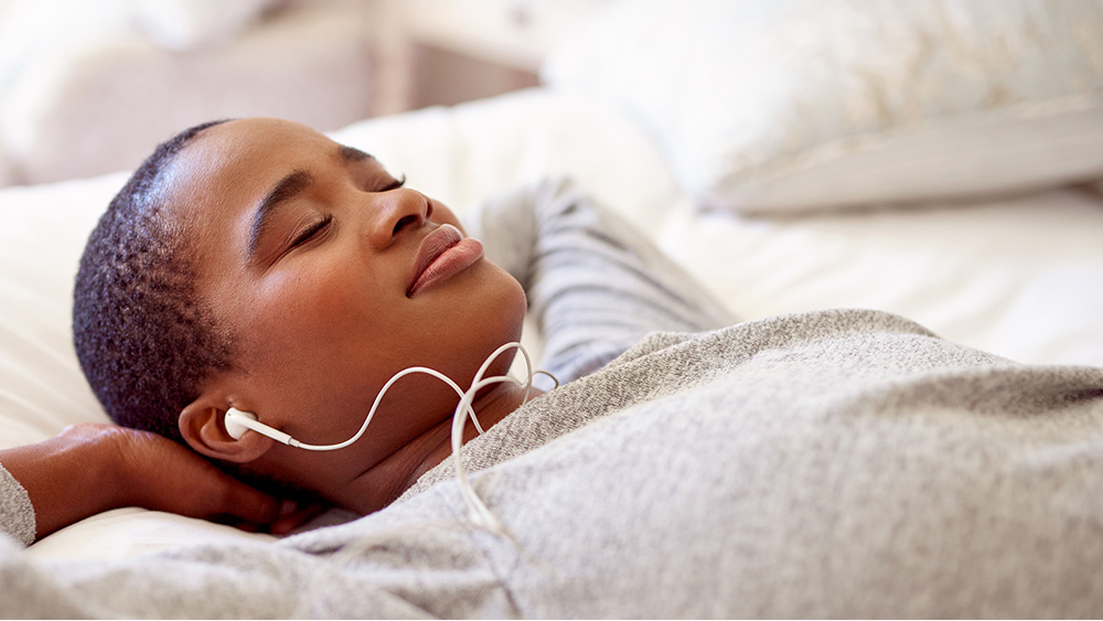 Header Image Podcasts to Fall Asleep