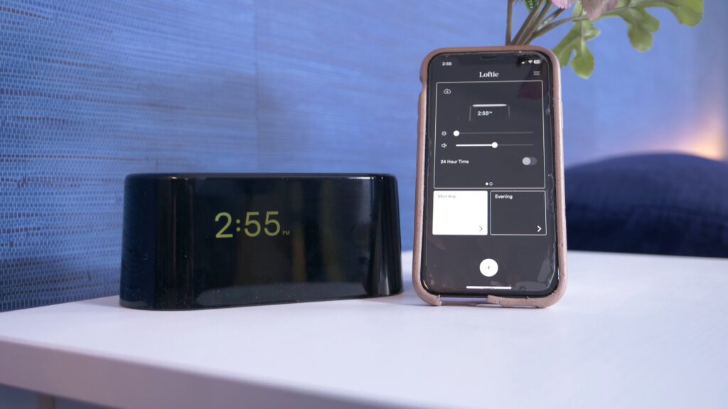 loftie smart alarm clock and app