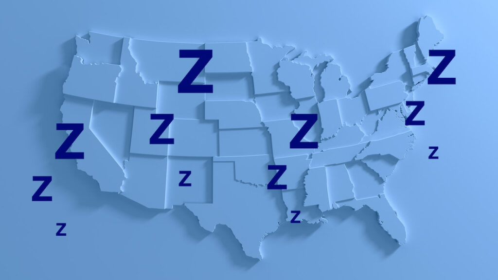 The Most Sleep-Deprived States, Best States