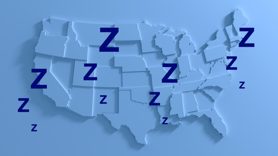 The Official 2023 List of the Most Sleep-Deprived States In the Country Is Here: Where Does Yours Rank?