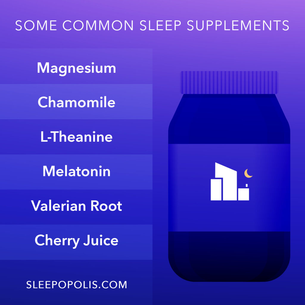 Supplement ingredients for sleep and well-being