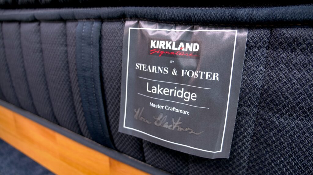 Stearns & Foster Kirkland Signature Lakeridge Mattress Tag