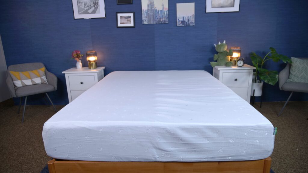 The Novilla Quietude mattress in the Sleepopolis studio.