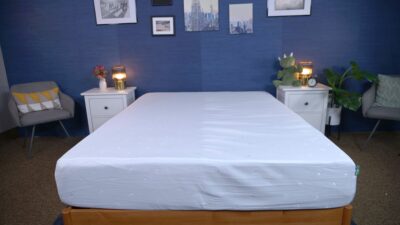 The Novilla Quietude mattress in the Sleepopolis studio.