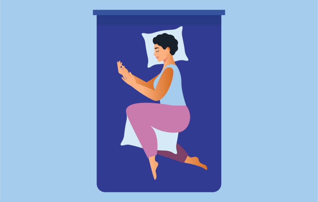 Hip Pain Illustrations Side Sleeper