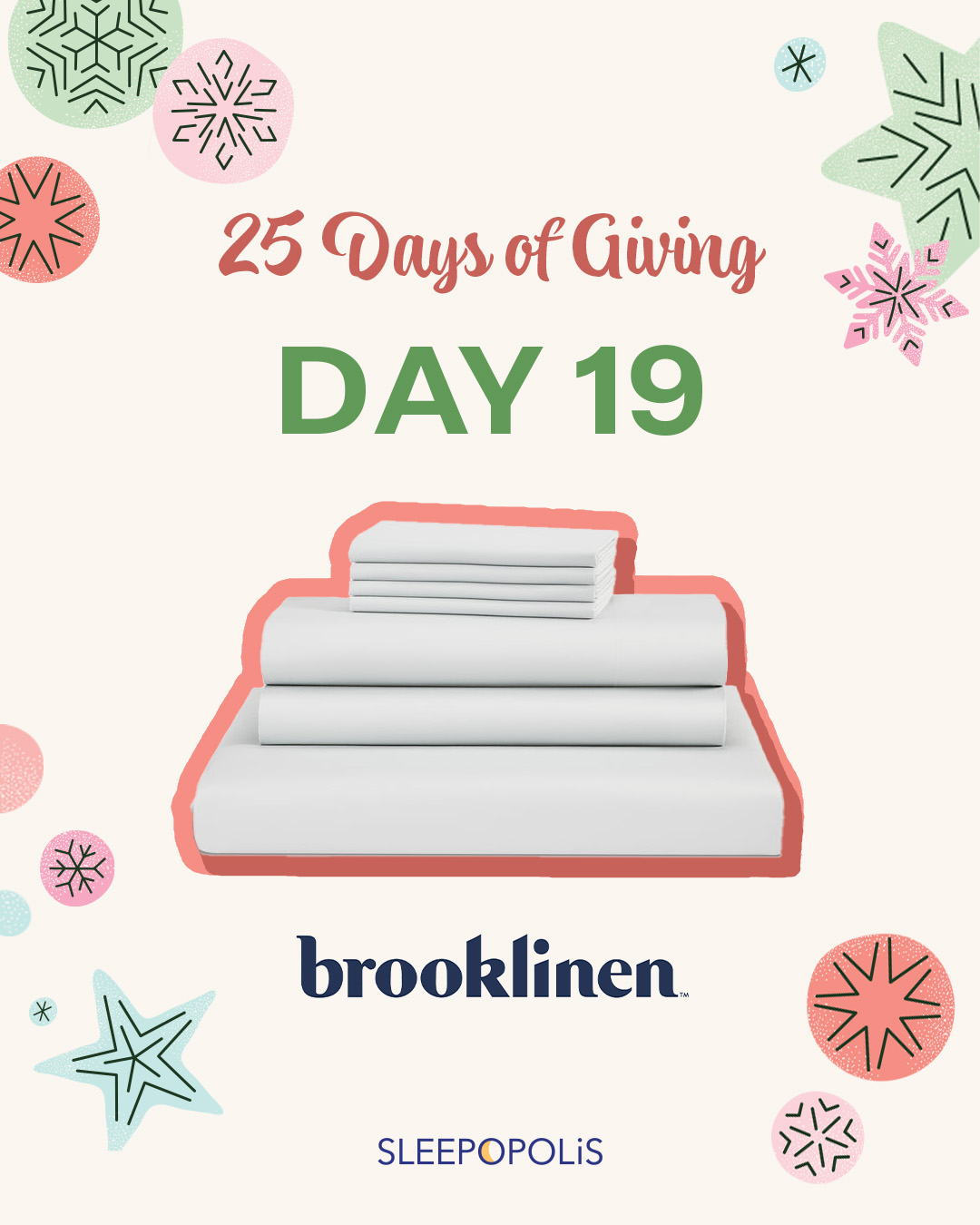 25 Days of Giving – Brooklinen Luxe Sateen Sheets