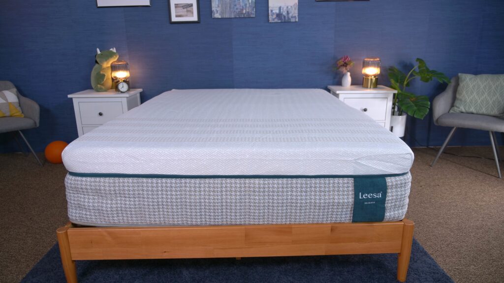 The Leesa Reserve mattress in the Sleepopolis studio.