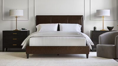 Saatva Siena Leather Bed Frame