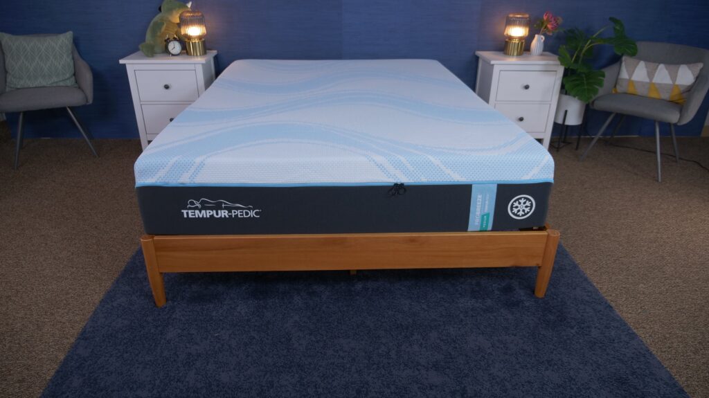 The TEMPUR-ProBreeze mattress in the Sleepopolis studio.