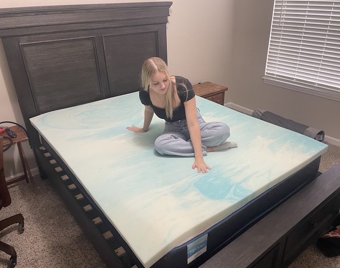 Brooklyn Bedding Gel Swirl Memory Foam Topper 8