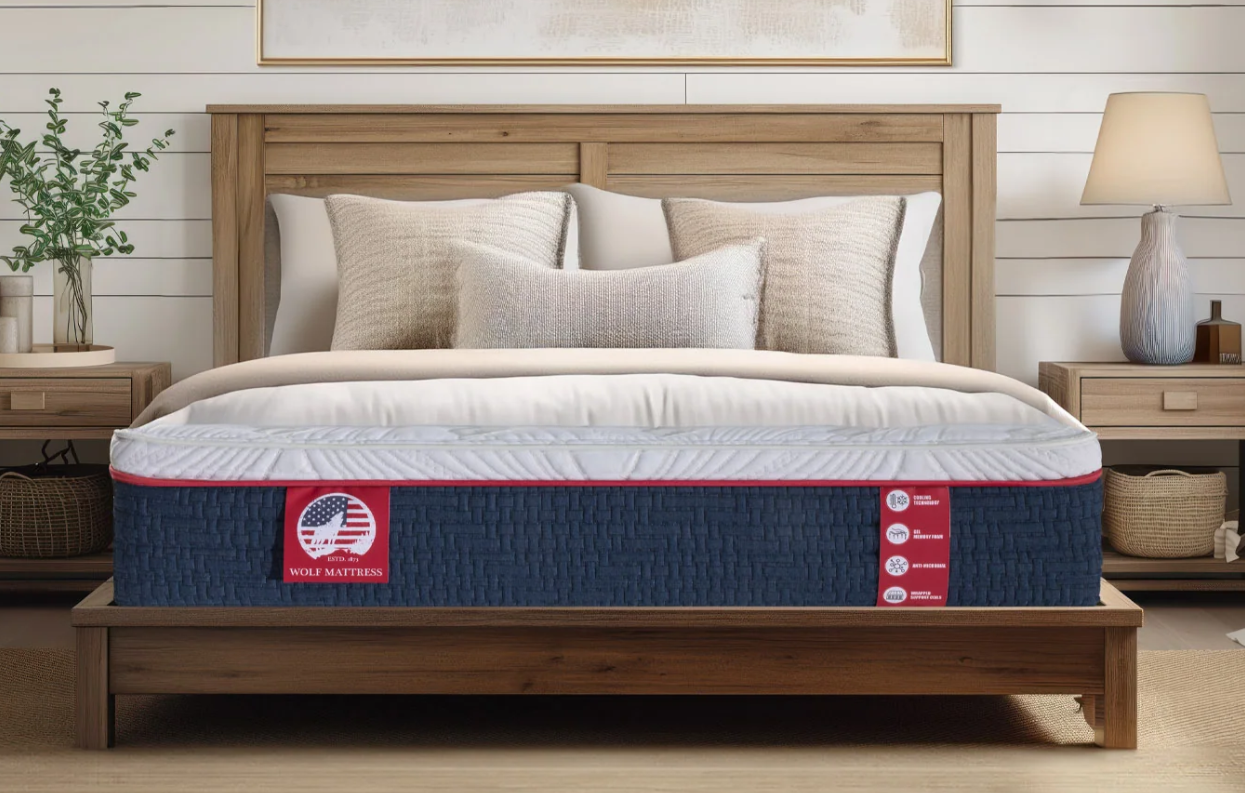 Wolf Memory Foam Hybrid Pillowtop Mattress