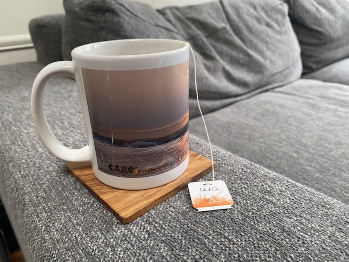 Chamomile tea in a mug