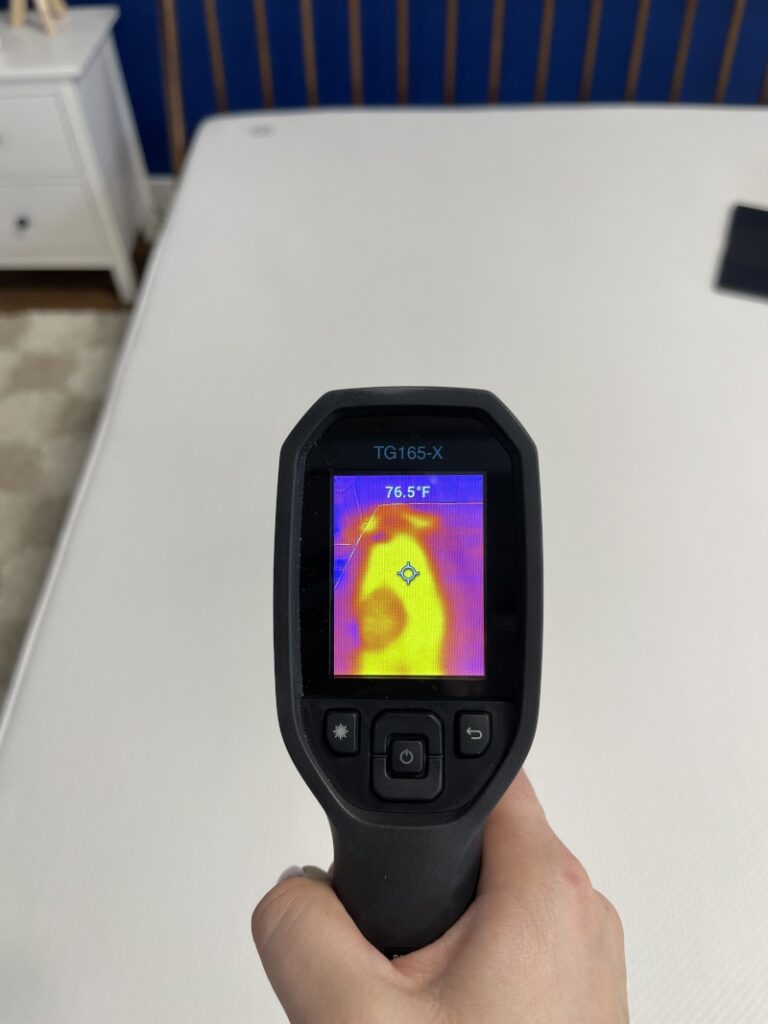 Thermal imaging of a Boring AF Mattress
