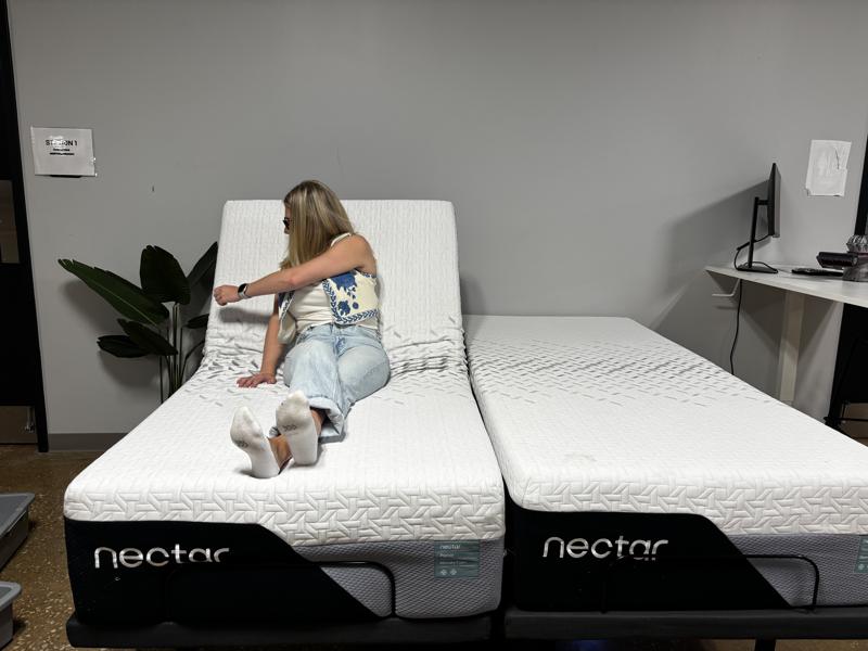 Adjusting a Nectar Premier Adjustable Base with Split King mattresses