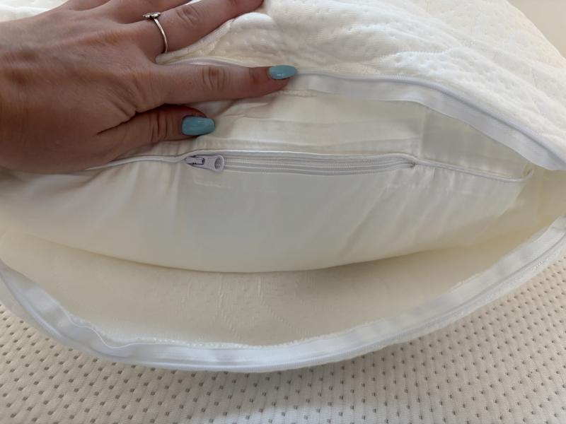 Looking under the cover of The Puffin Pillow by Lagoon