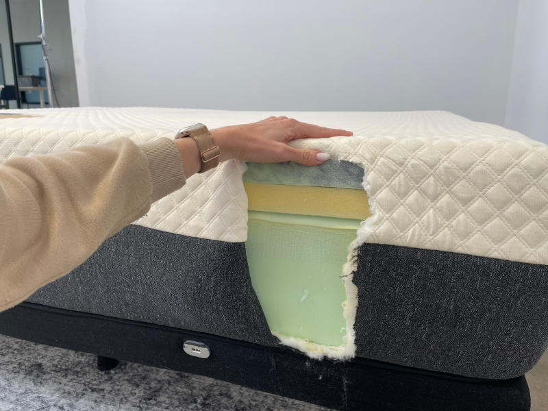 A close look at the construction of a Nolah Signature Mattress