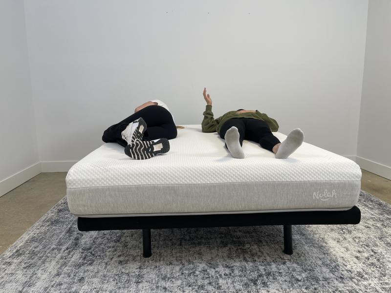 Our testers conduct a partner test on the Nolah Original AF Mattress