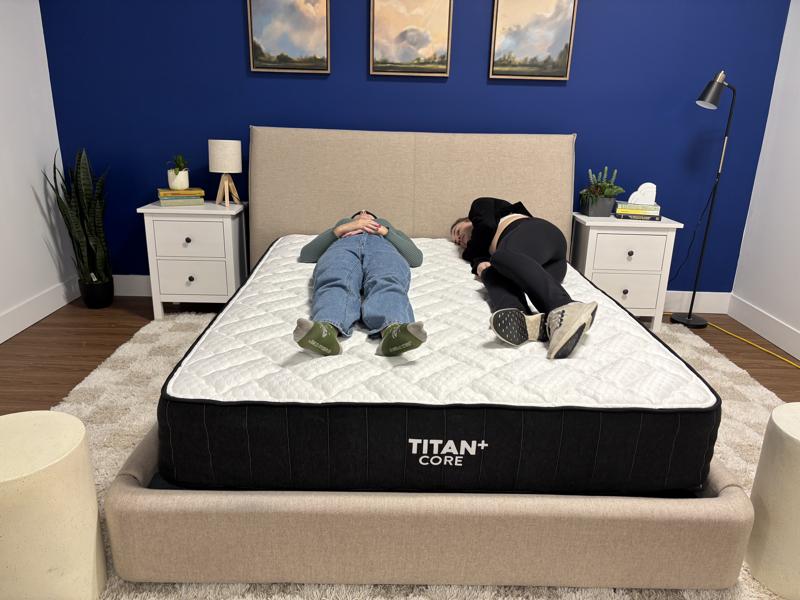 Partner test on the Titan Plus Core Mattress