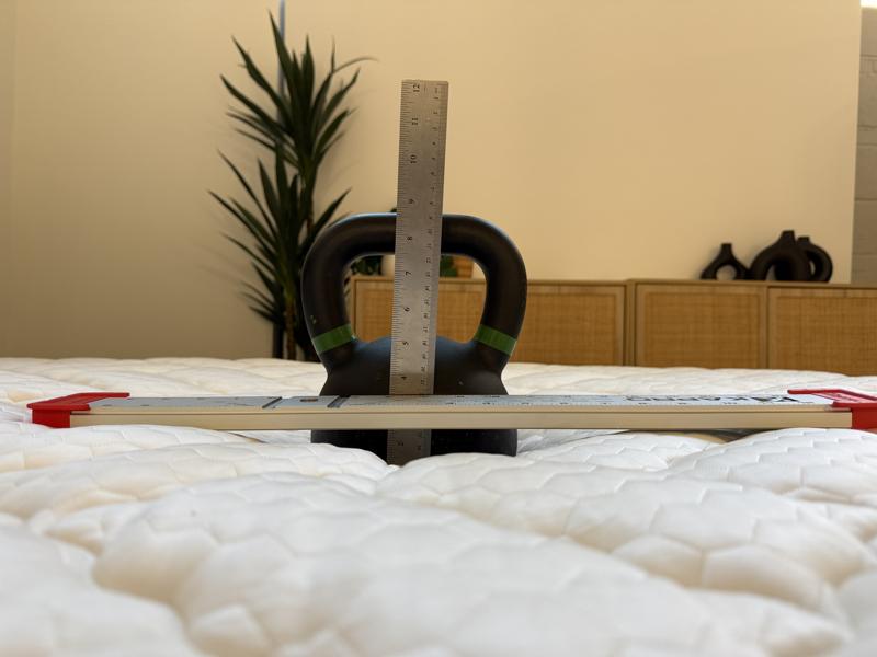 Sinkage test on the Titan Plus Core Mattress